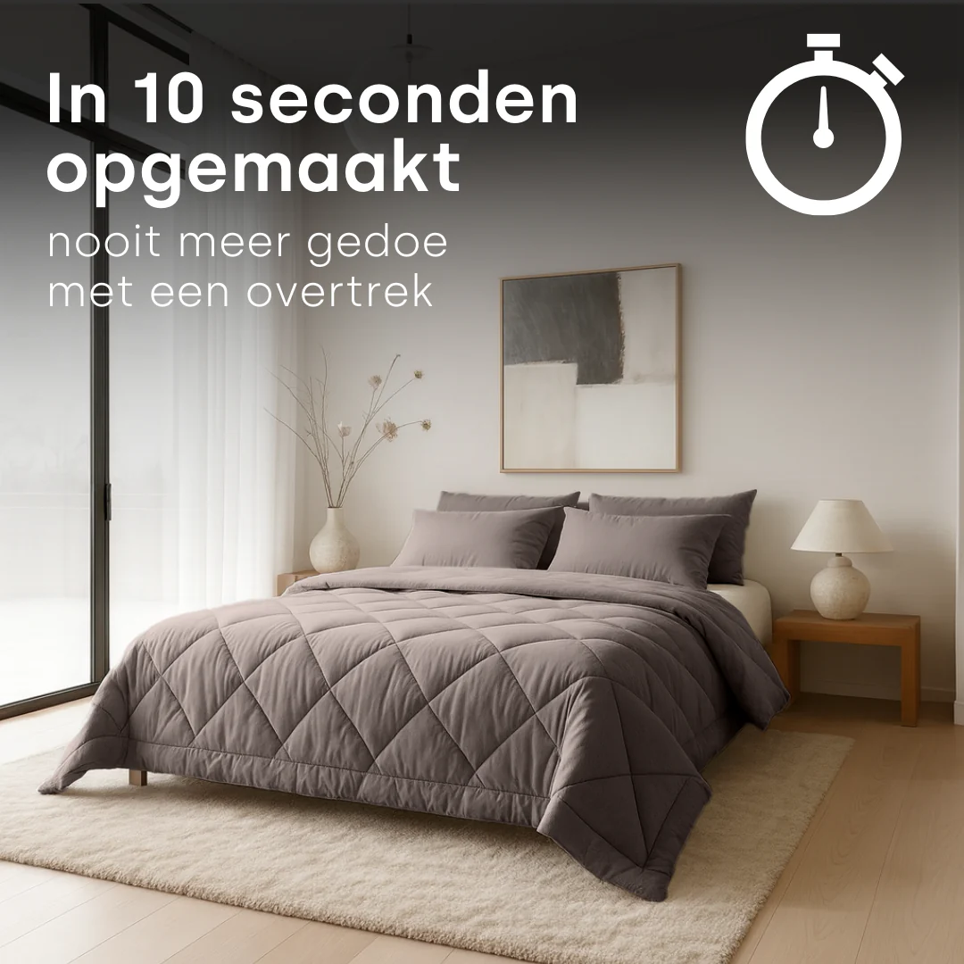 Y-NOT Cooling Bamboe Dekbed Taupe/Grey - Image 3