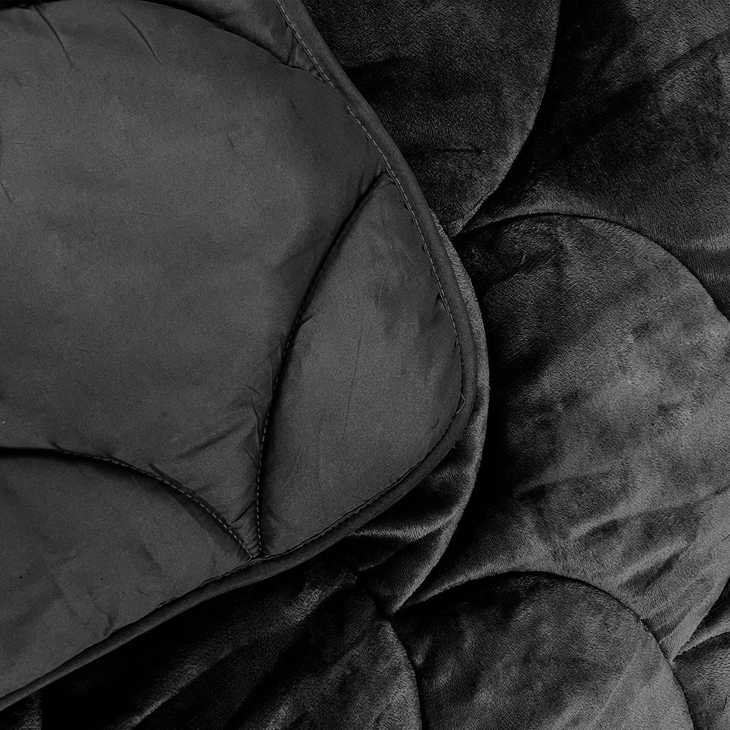 Y-NOT Velvet Dekbed Zwart - Image 4