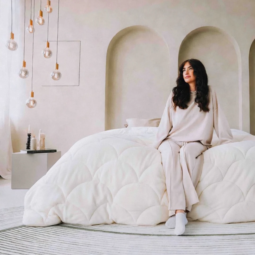 Y-NOT Velvet Dekbed Pearl White - Image 3