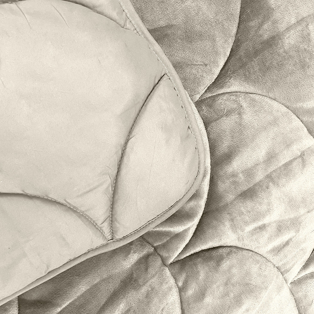 Y-NOT Velvet Dekbed Pearl White - Image 4