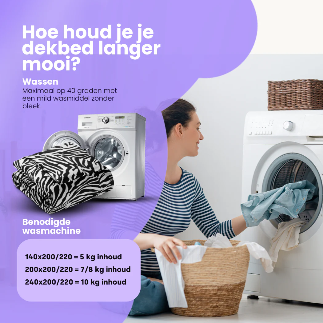 Bedrukt Dekbed Zebra - Image 7