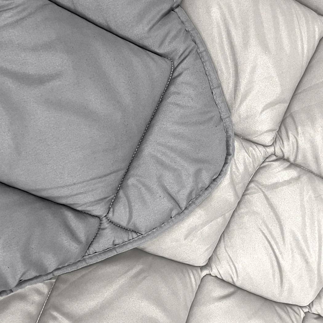 Y-NOT All Year Dekbed Grey / Offwhite - Image 12