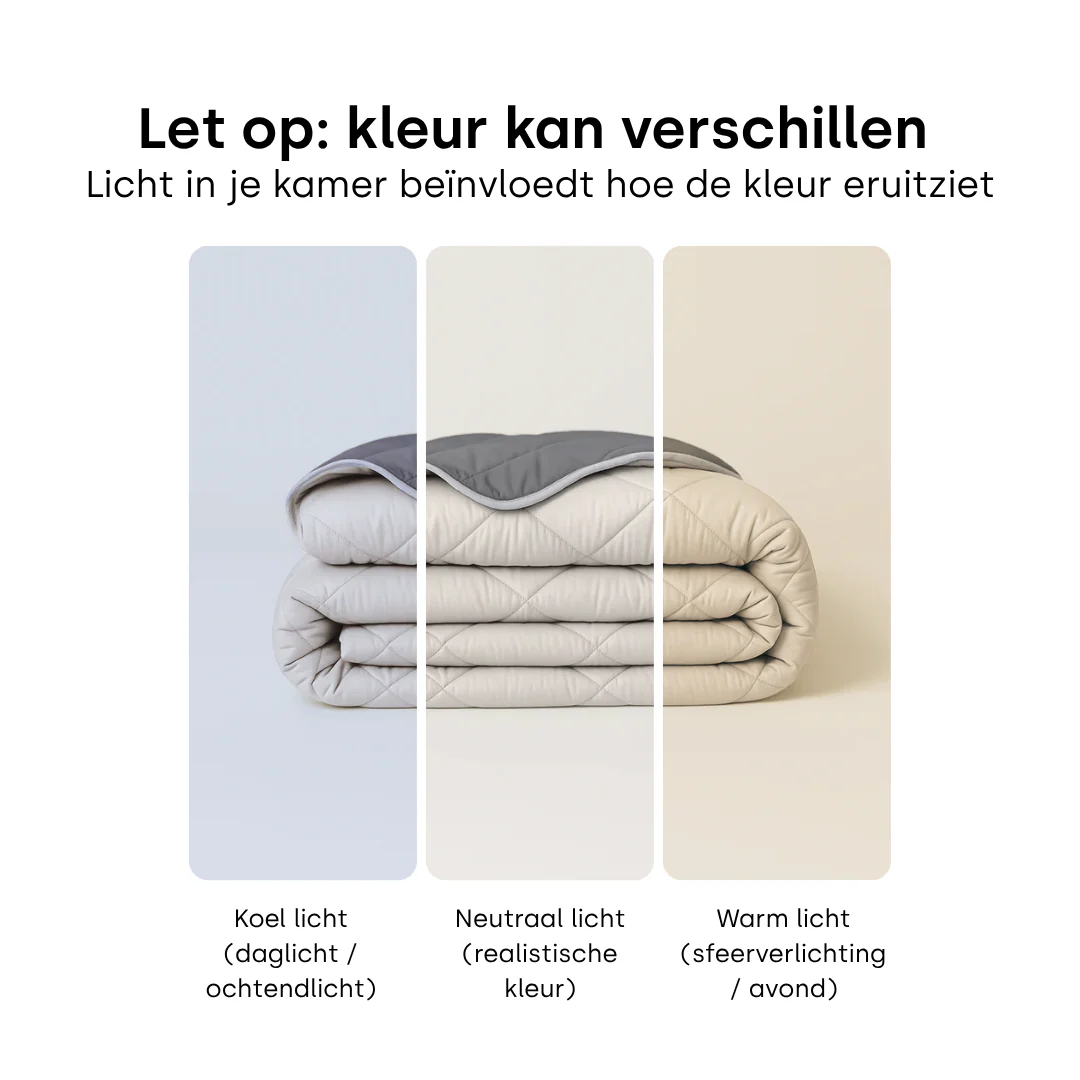 Y-NOT All Year Dekbed Grey / Offwhite - Image 8