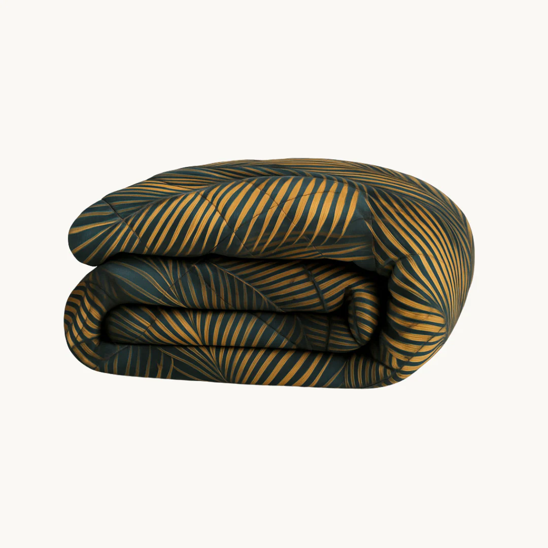 Y-NOT Design Dekbed Leaves Green Gold - Image 9