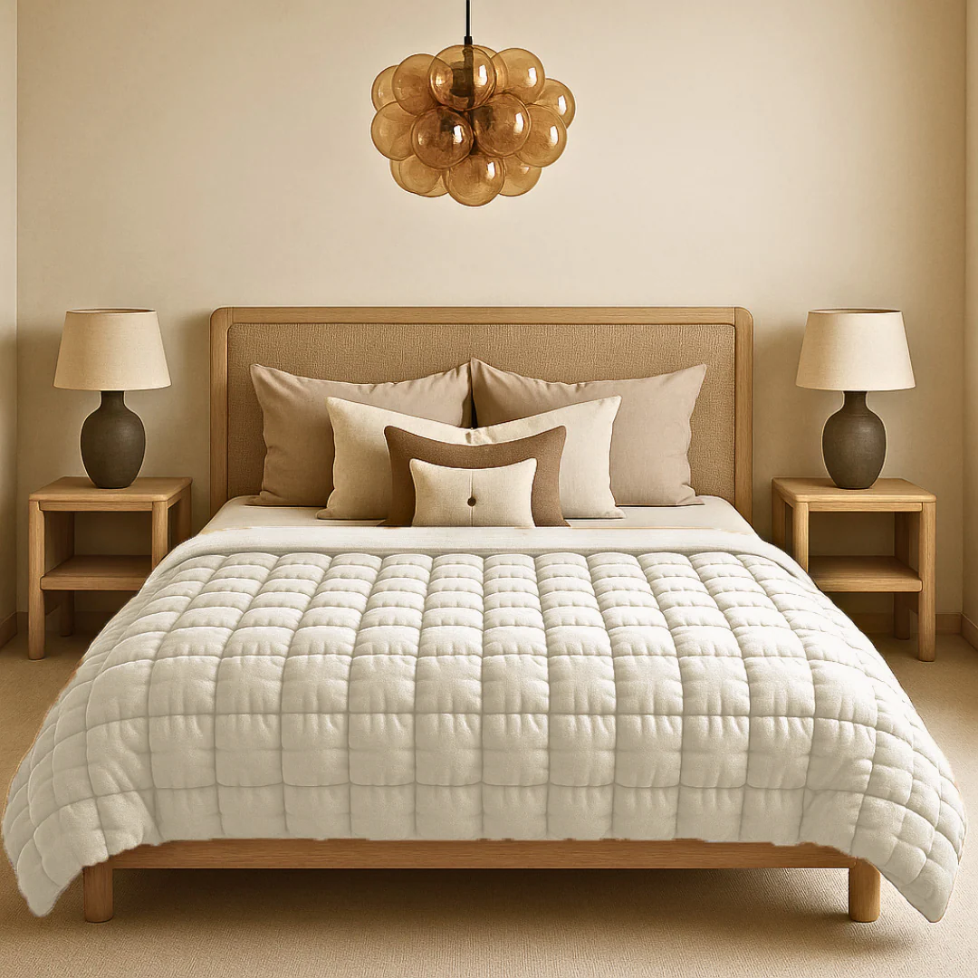 Dekbed Zonder Overtrek Fluffy Cube Antique White - Image 3