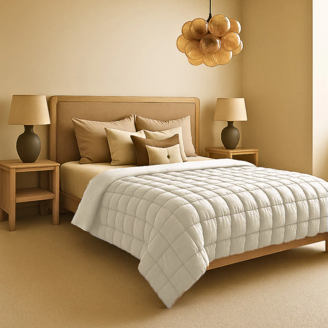 Dekbed Zonder Overtrek Fluffy Cube Antique White - Image 4