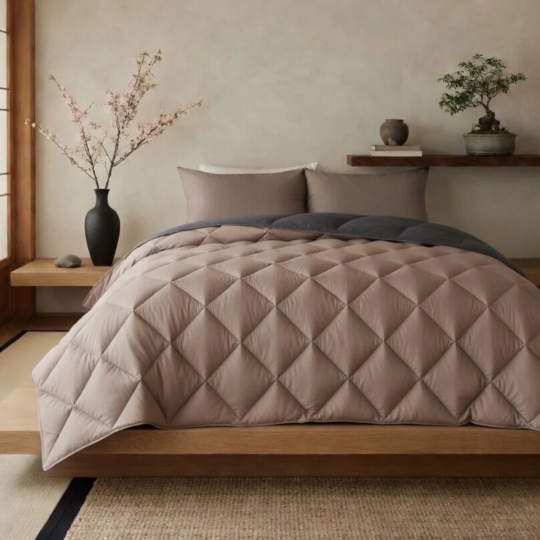 Y-NOT All Year Dekbed Taupe / Antra - Image 3