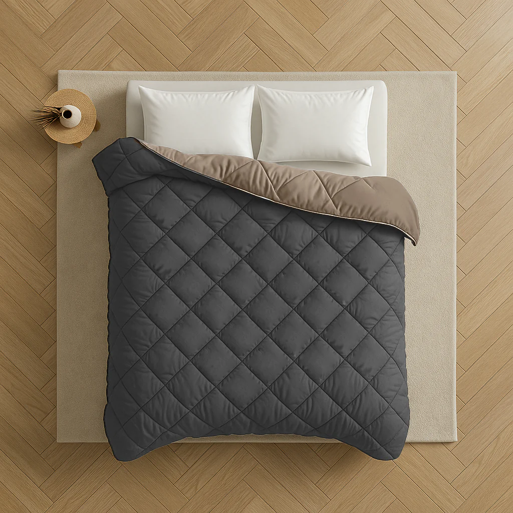 Y-NOT All Year Dekbed Taupe / Antra - Image 5