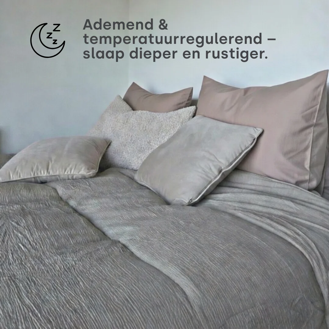 Y-NOT Micro Mousseline Dekbed Taupe - Image 7