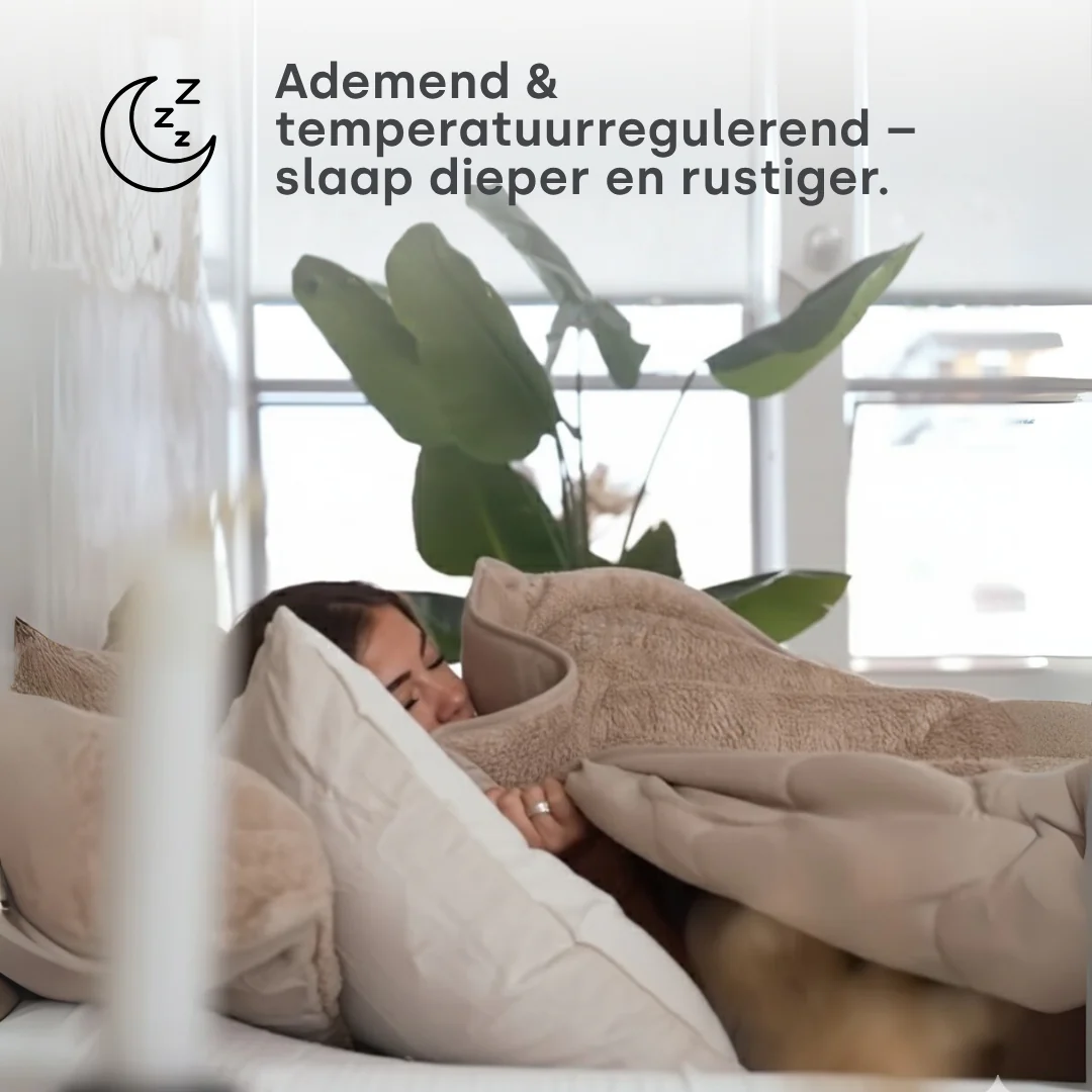 Dekbed Zonder Overtrek Teddy™ Cappuccino White - Image 6