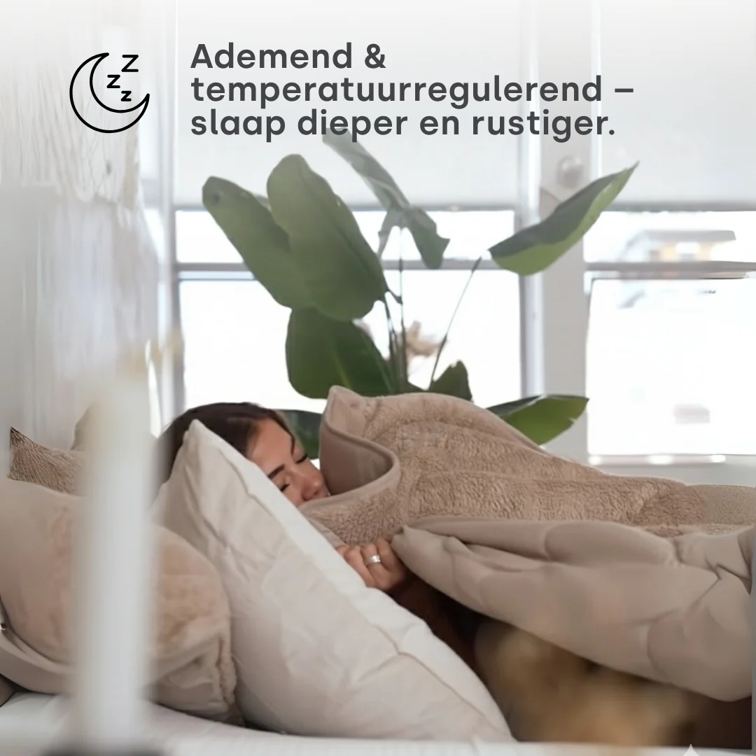 Y-NOT Zomerdekbed Teddy Taupe - Image 6