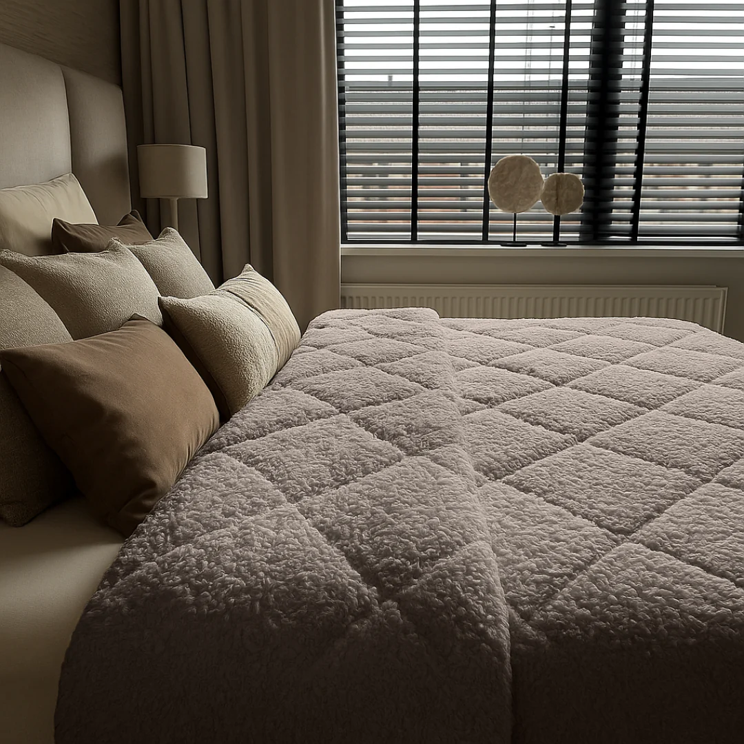 Y-NOT Zomerdekbed Teddy Taupe - Image 9