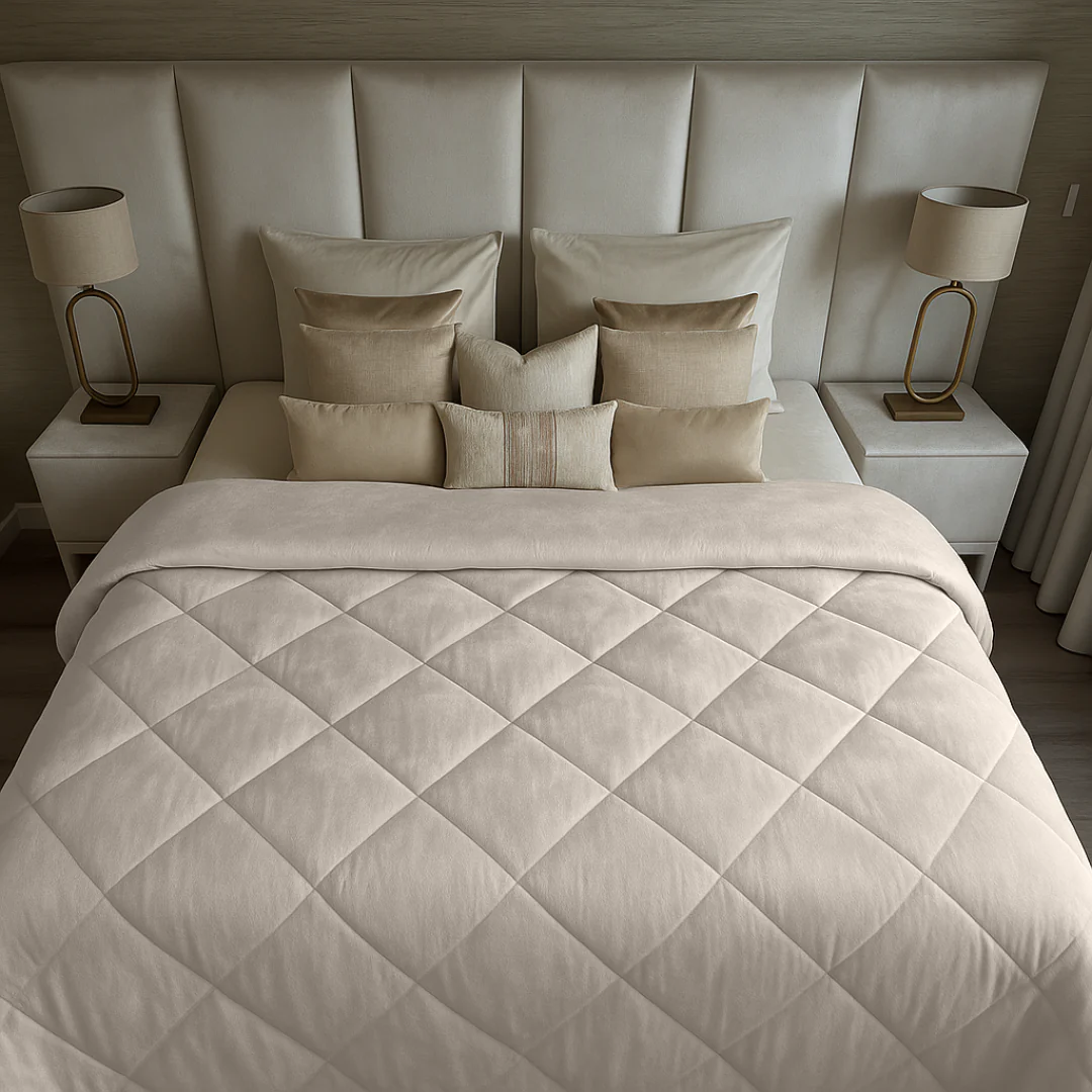 Y-NOT Zomerdekbed Velvet Pearl White - Image 2