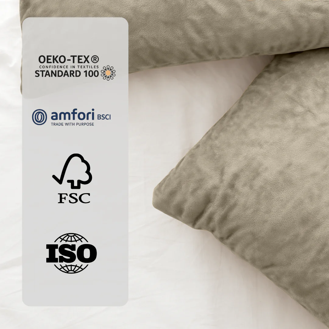 Y-NOT Zomerdekbed Velvet Chenille Taupe - Image 10