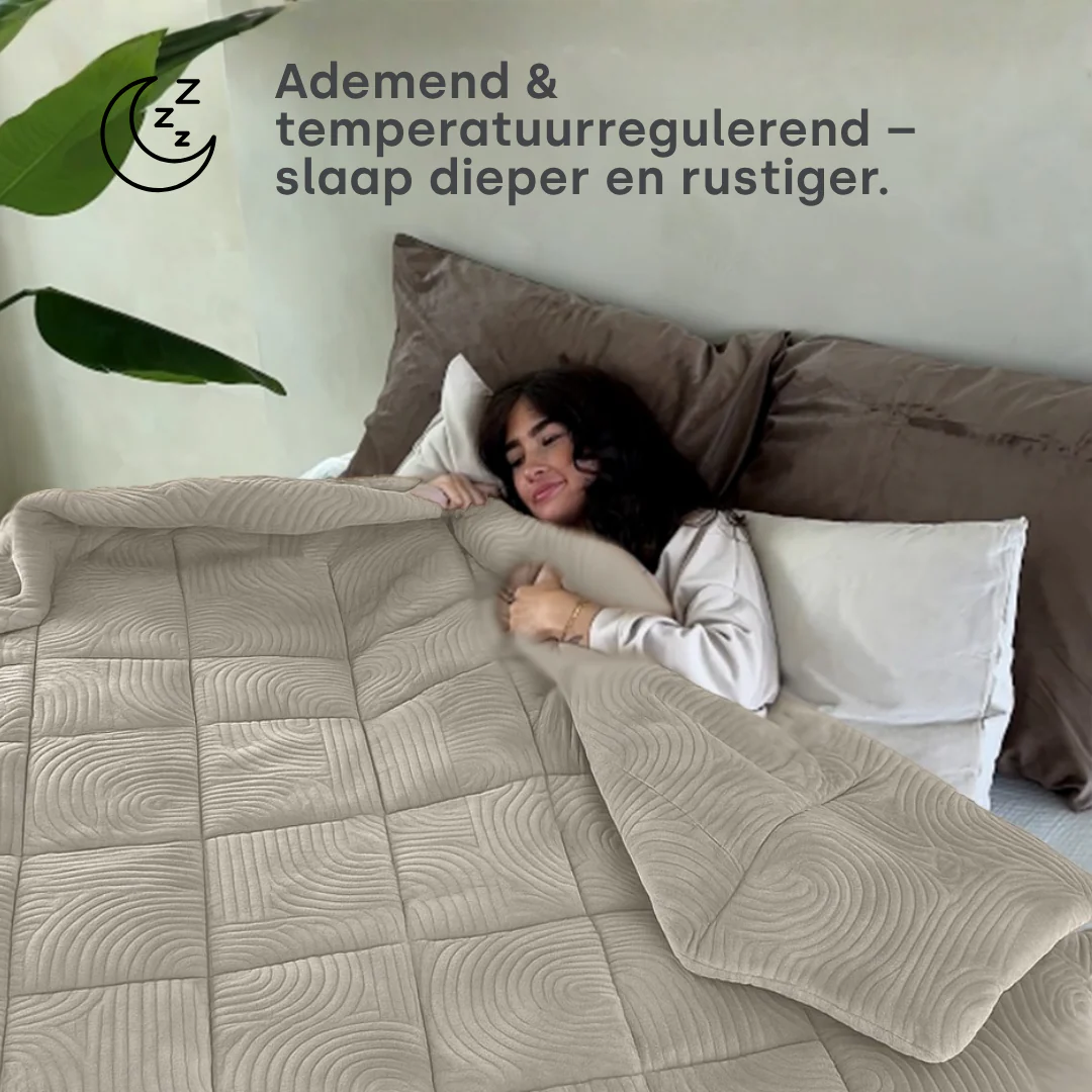 Y-NOT Zomerdekbed Velvet Japandi Zand - Image 8