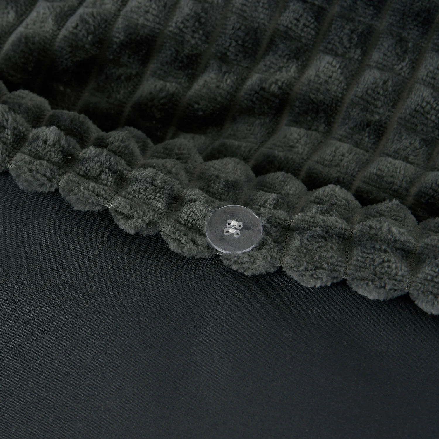 Dekbedovertrek Teddy Polar Bear Fur Charcoal - Image 5