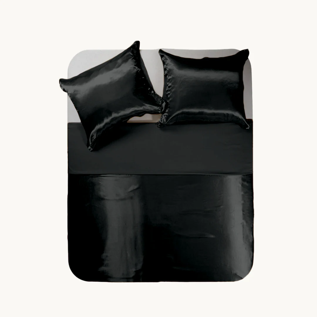 Dekbedovertrek Satijn™ Effen Pandora Black - Image 11