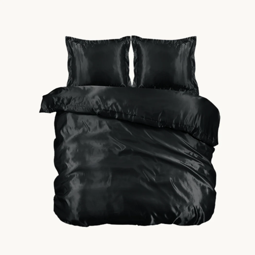 Dekbedovertrek Satijn™ Effen Pandora Black - Image 5