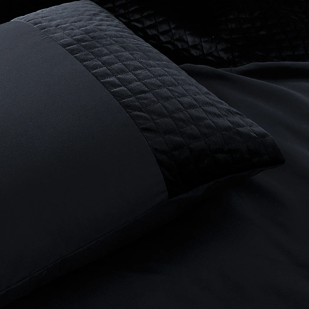 Dekbedovertrek set Velvet Border Obsidian Black - Image 4