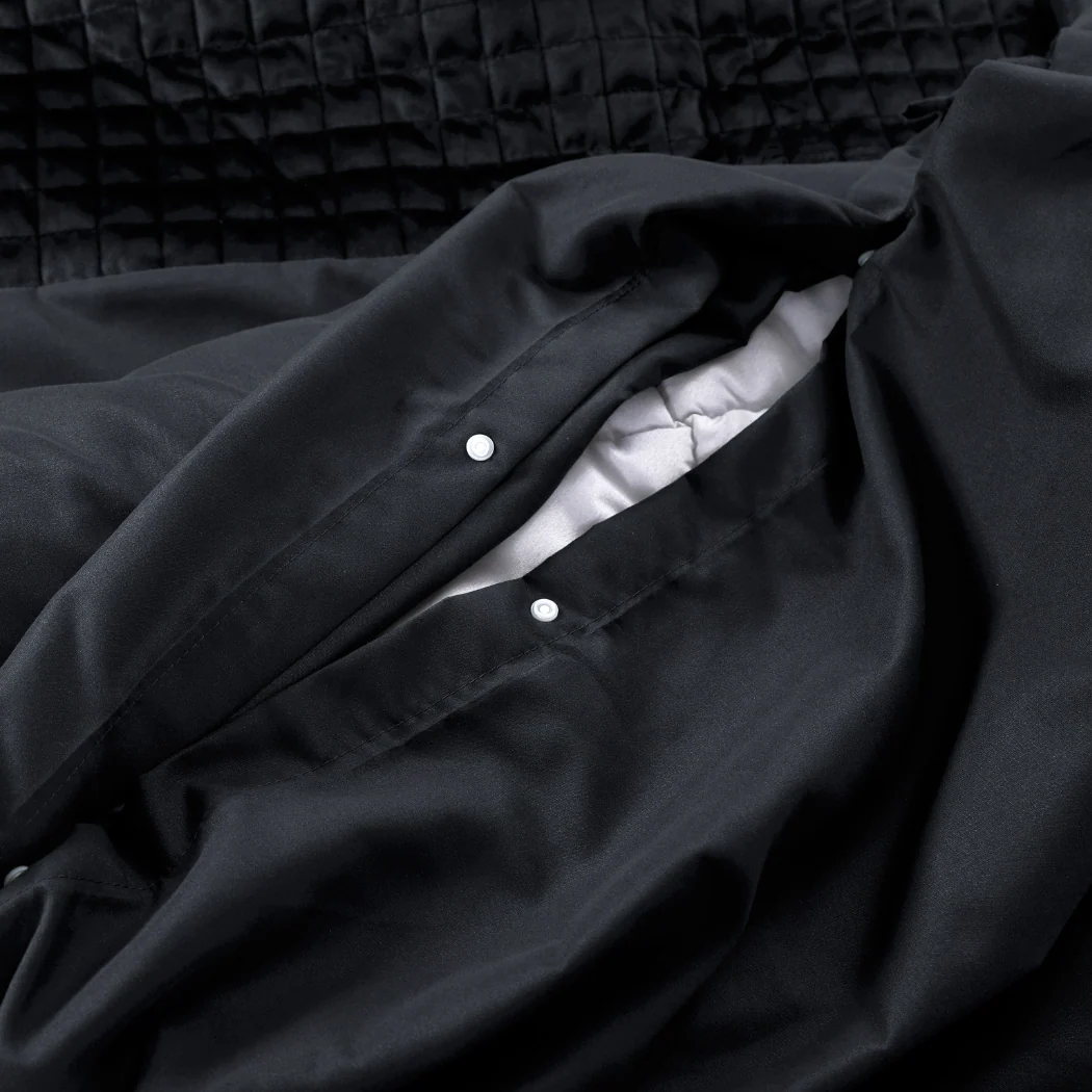 Dekbedovertrek set Velvet Border Obsidian Black - Image 5