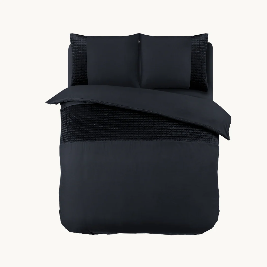 Dekbedovertrek set Velvet Border Obsidian Black - Image 6