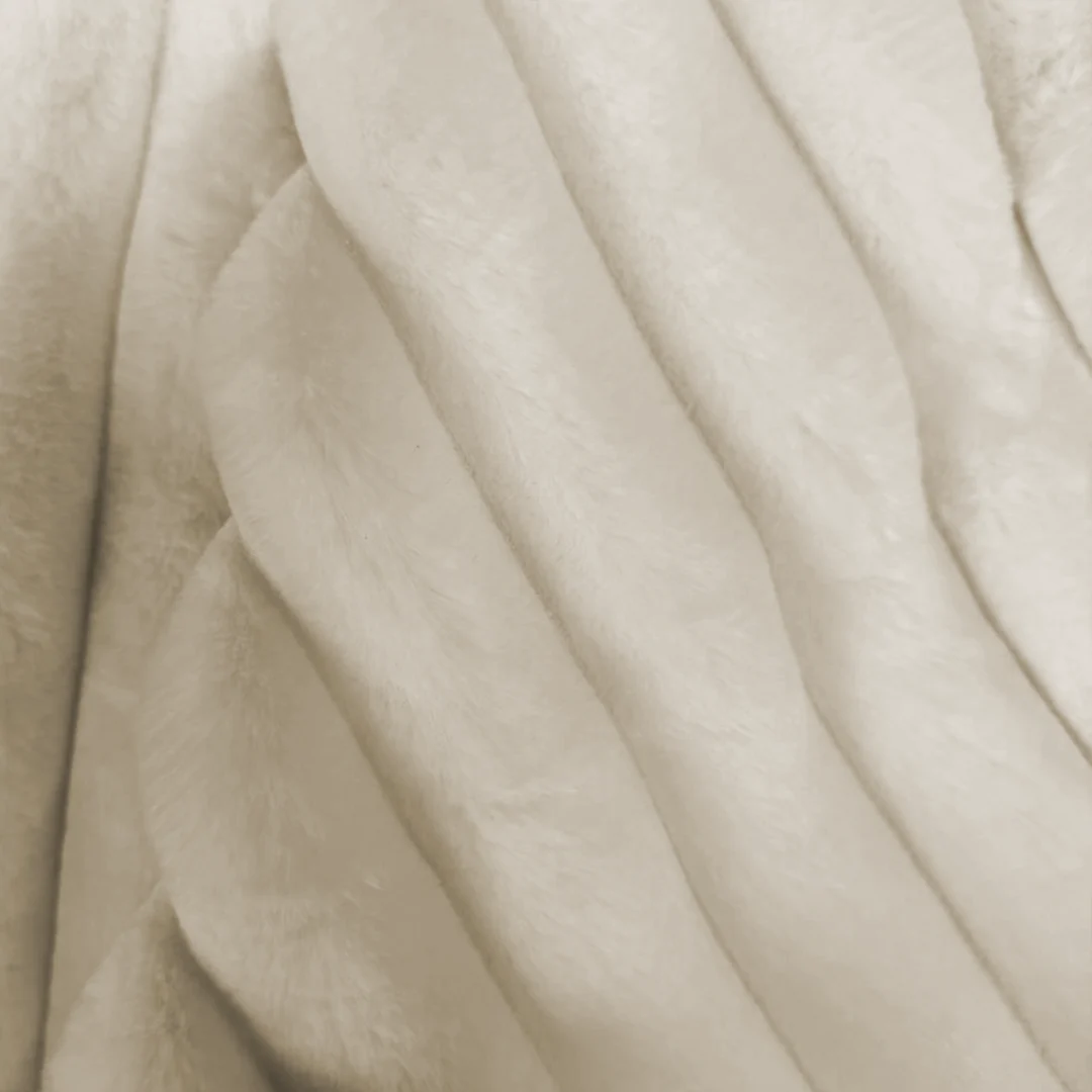 Dekbedovertrek Teddy Chunky Rib™ Cappuccino White - Image 3