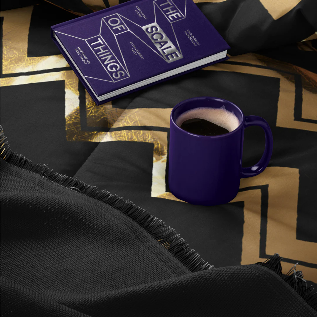 Dekbedovertrek Wave Luxe Gold Black - Image 3