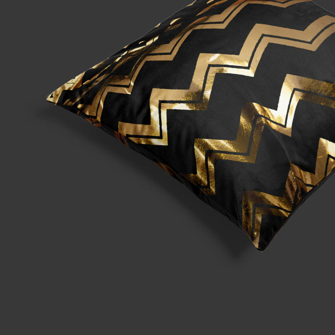 Dekbedovertrek Wave Luxe Gold Black - Image 5