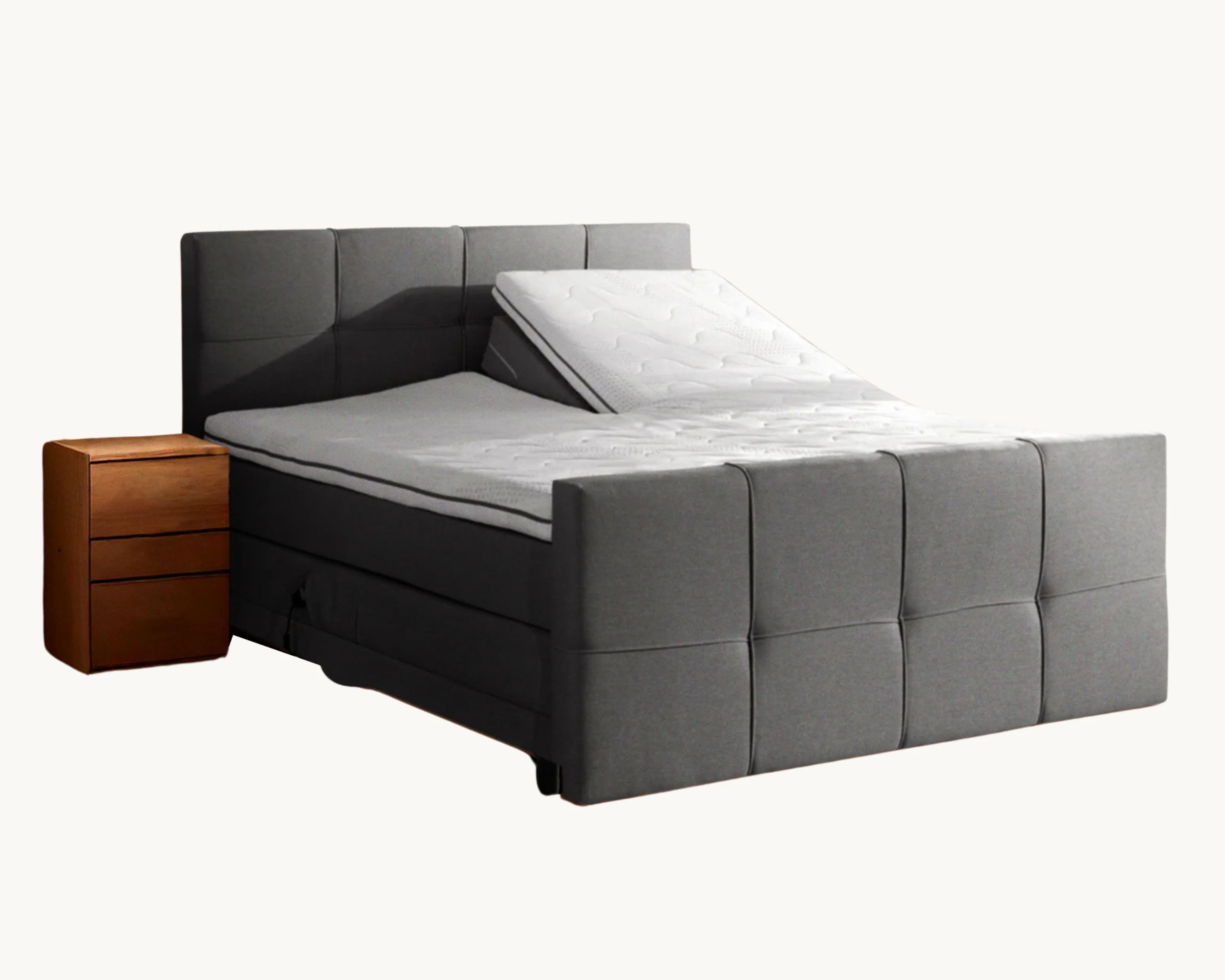 Y-NOT - Elektrische Boxspring - Aurea - Complete set - Nº19 Caviar Dark Gray - Image 10