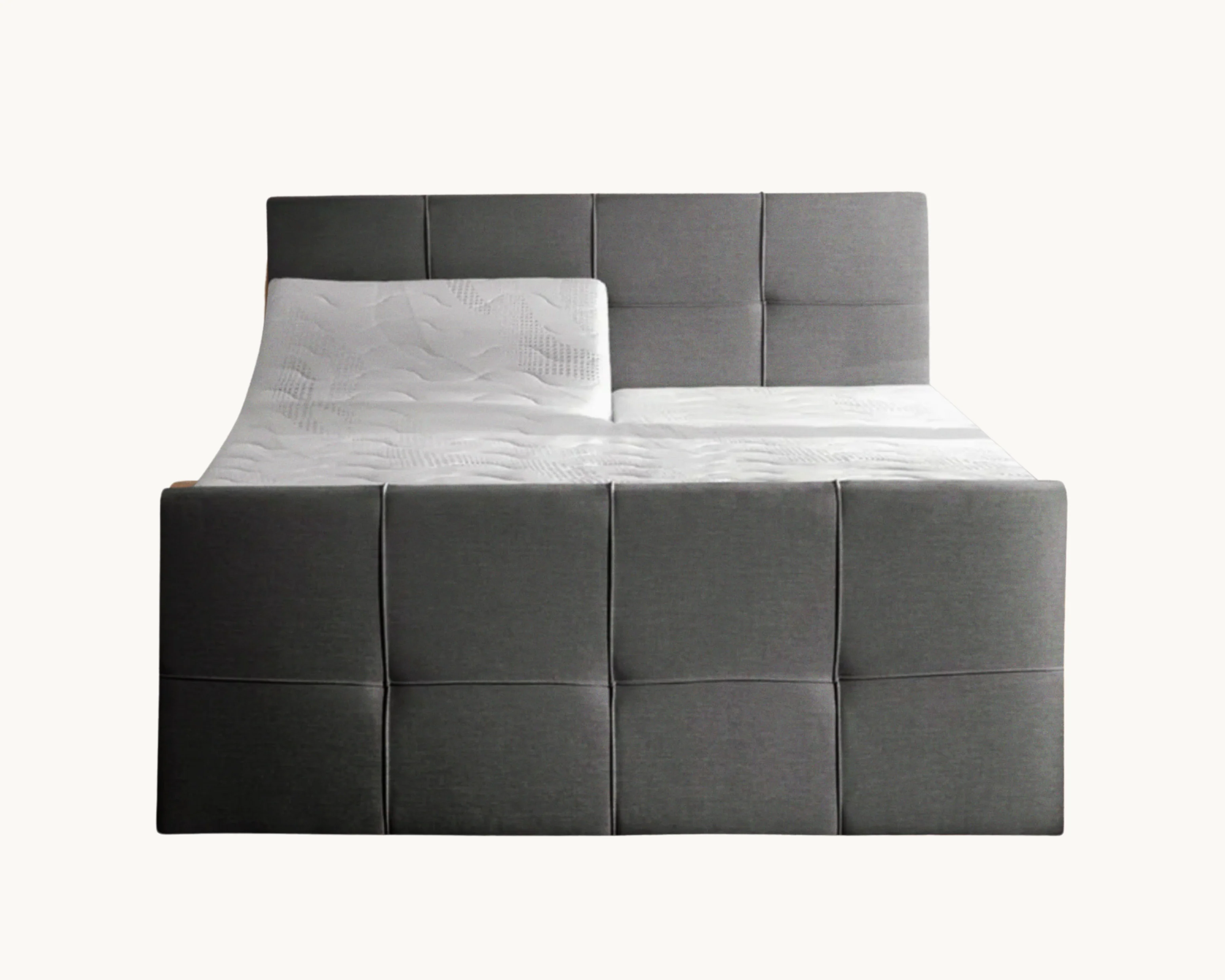 Y-NOT - Elektrische Boxspring - Aurea - Complete set - Nº19 Caviar Dark Gray - Image 9
