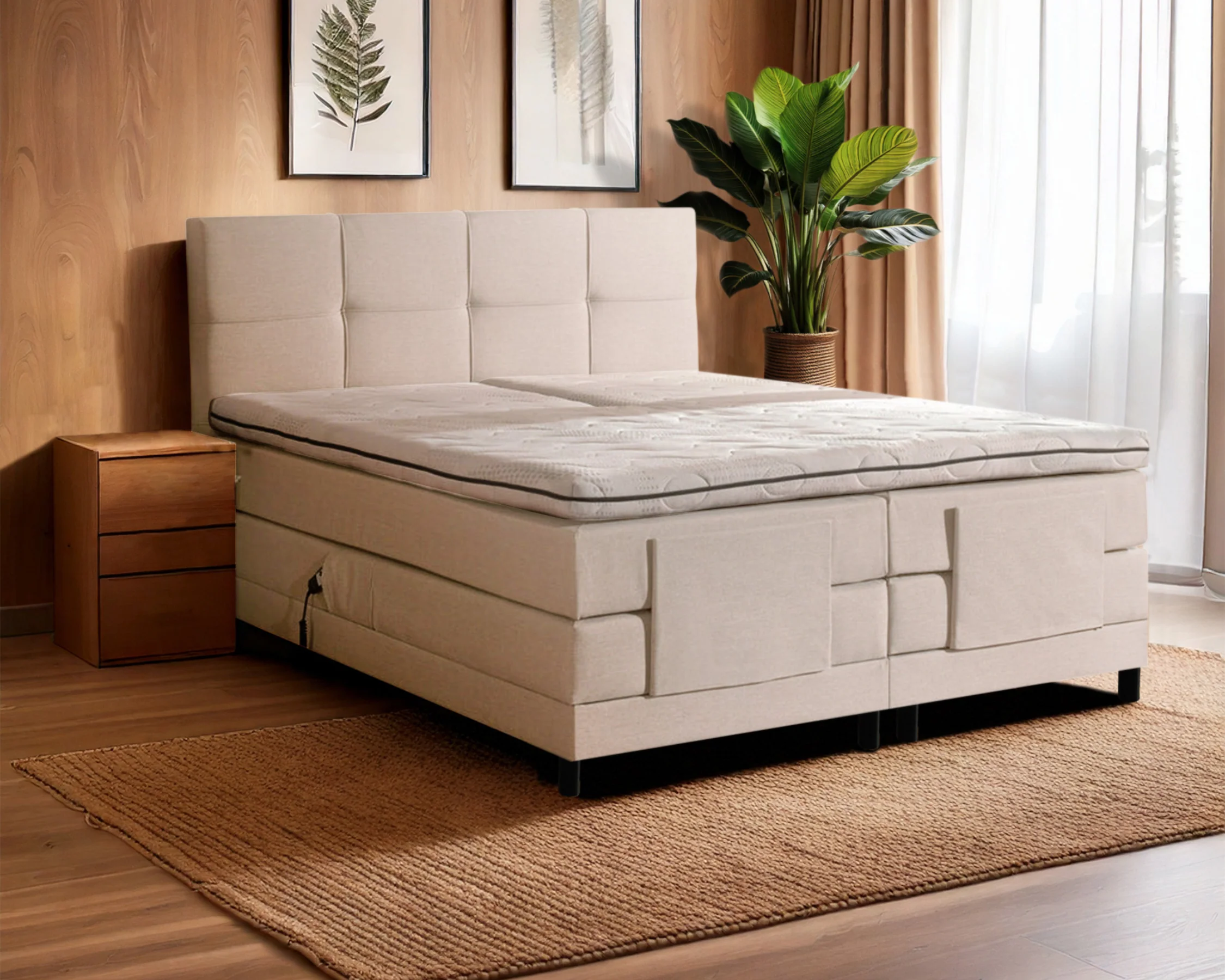 Y-NOT - Elektrische Boxspring - Aurea - Complete set - Nº28 Taupe - Image 4
