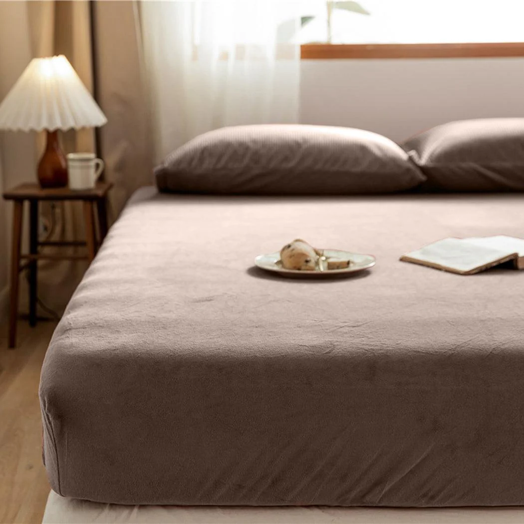 Matras Hoeslaken Velvet Bruin Zand - Image 7