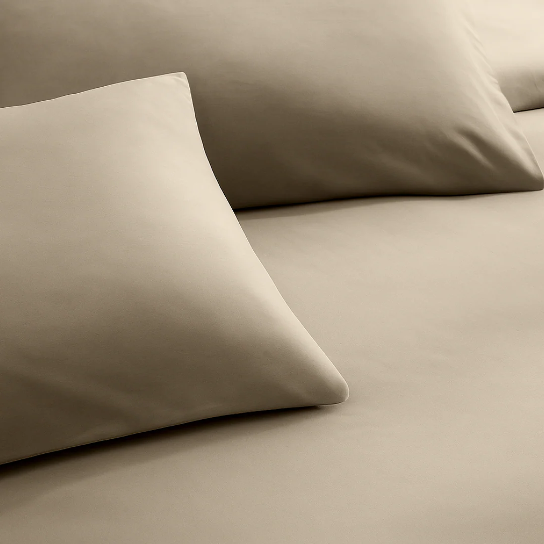 Y-NOT Kussenslopen Percal Katoen Taupe 60x70 cm 2-pack - Image 5