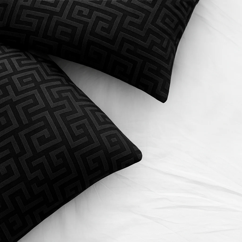 Y-NOT Kussenslopen Velvet Designer Black 60x70cm 2-Pack - Image 2