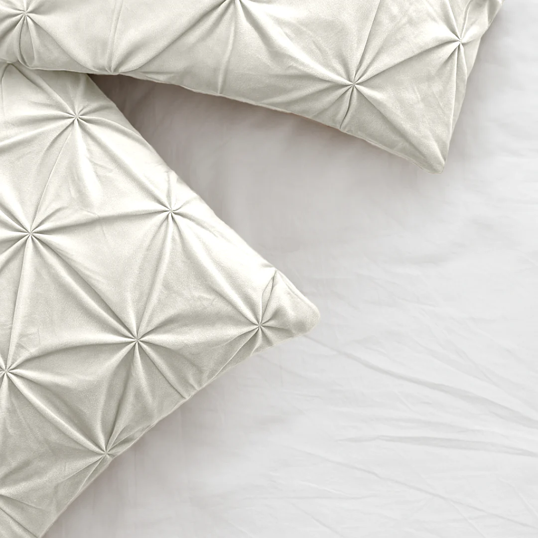 Y-NOT Kussenslopen Velvet Diamond Pearl White 60x70cm 2-Pack - Image 2