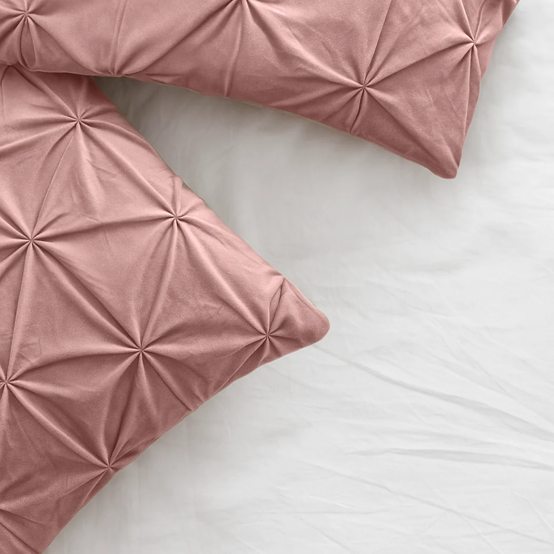 Kussenslopen Velvet Diamond Roze 60x70cm 2-Pack - Image 2