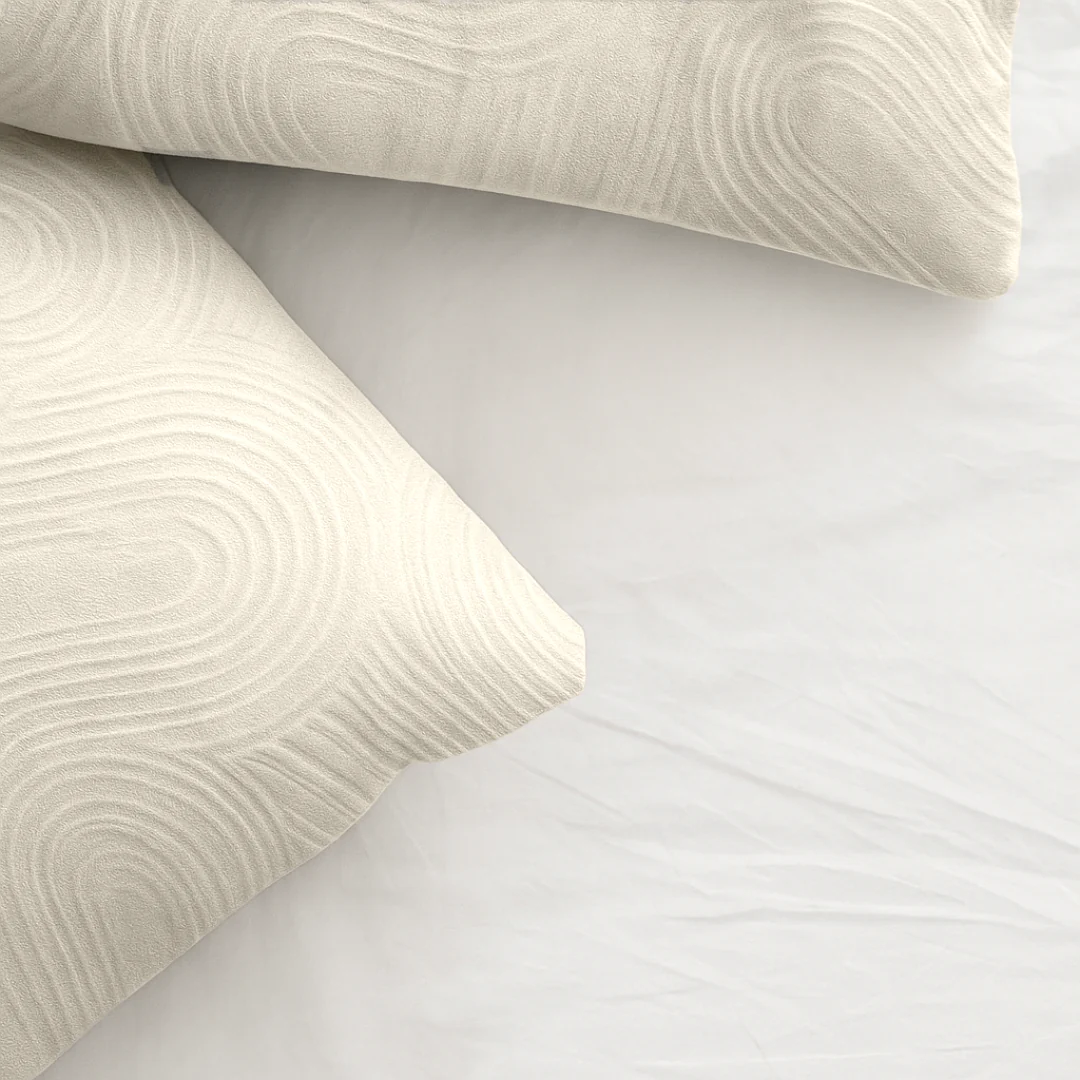 Y-NOT Kussenslopen Velvet Japandi Pearl White 60x70 cm 2-pack - Image 2