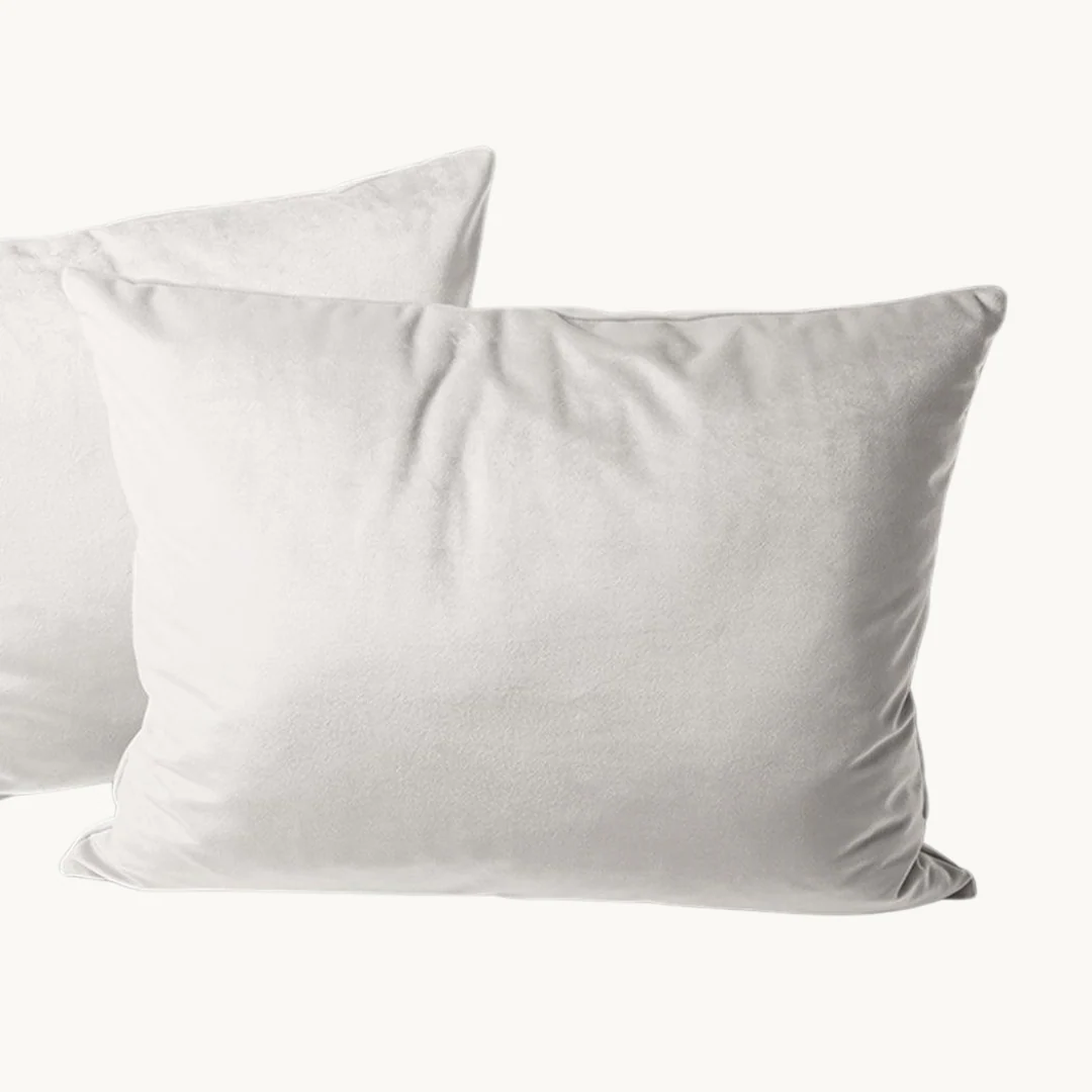 Y-NOT Kussenslopen Velvet Pearl  White 60x70 cm 2-pack - Image 3
