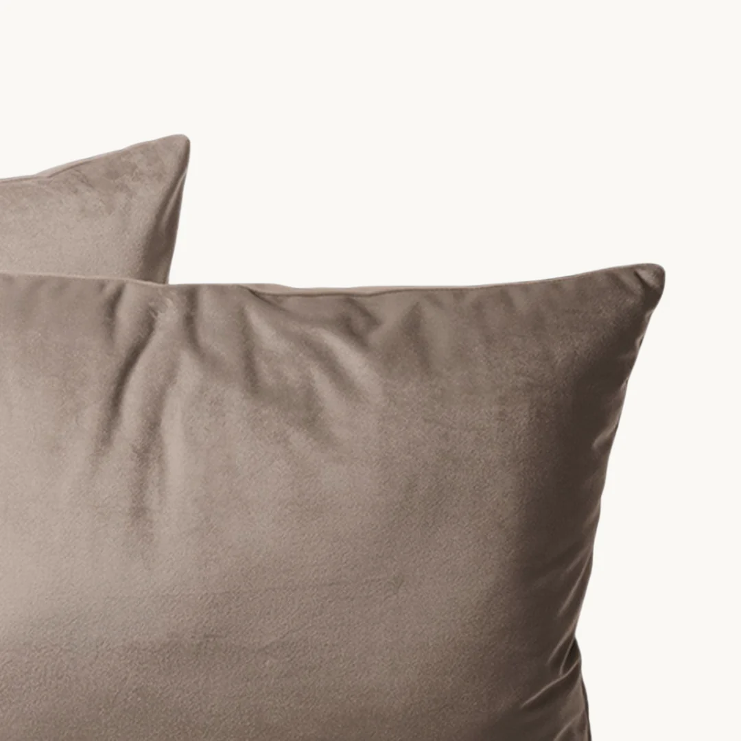 Y-NOT Kussenslopen Velvet Taupe 60x70 cm 2-Pack - Image 3
