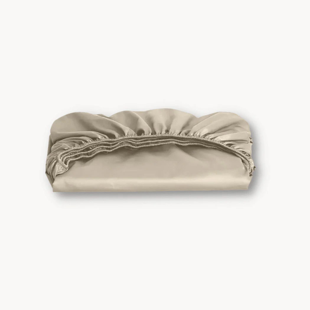 Matras Hoeslaken Premium Katoen Satijn Zand - Image 9
