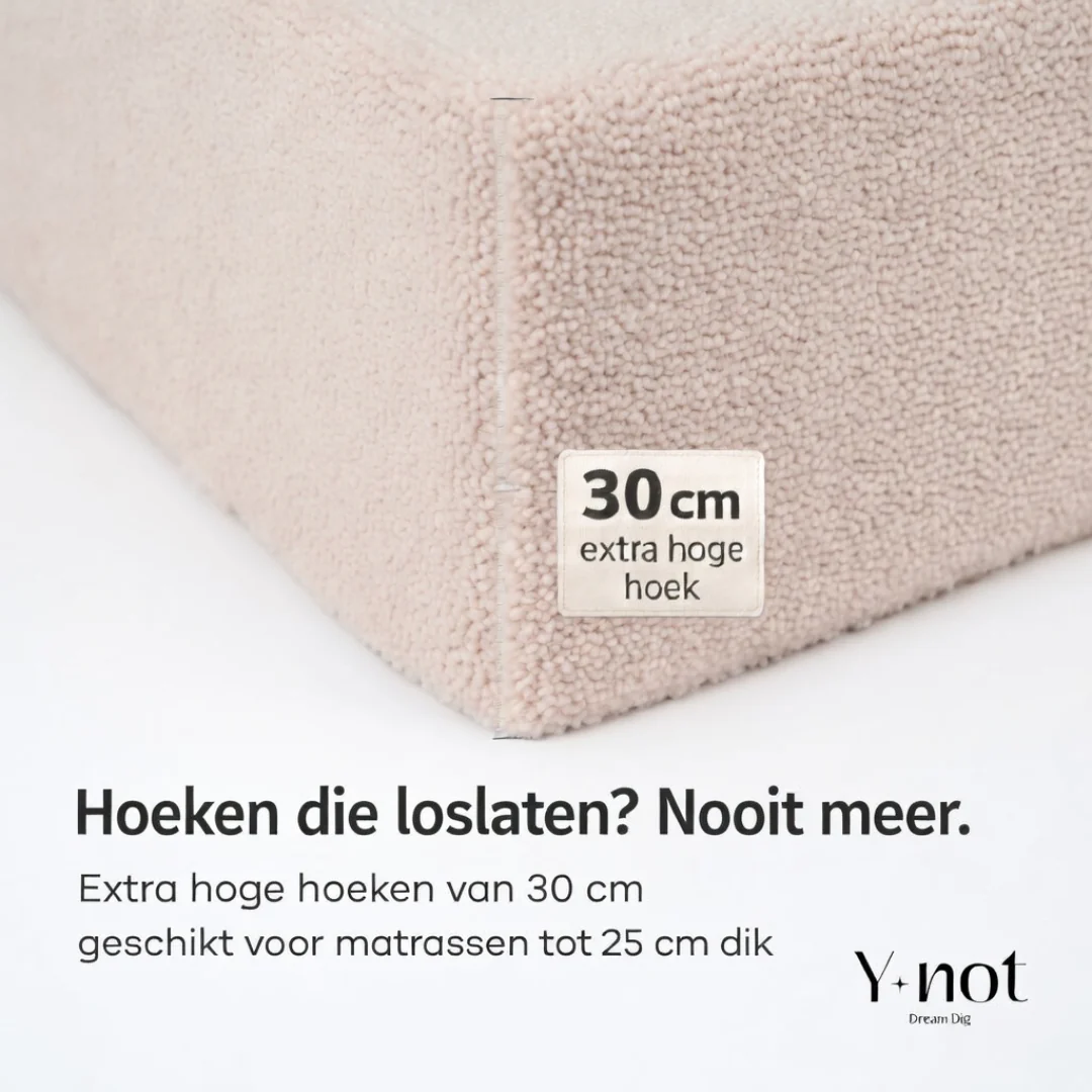 Matras Hoeslaken Teddy - Blush Pink - Image 3