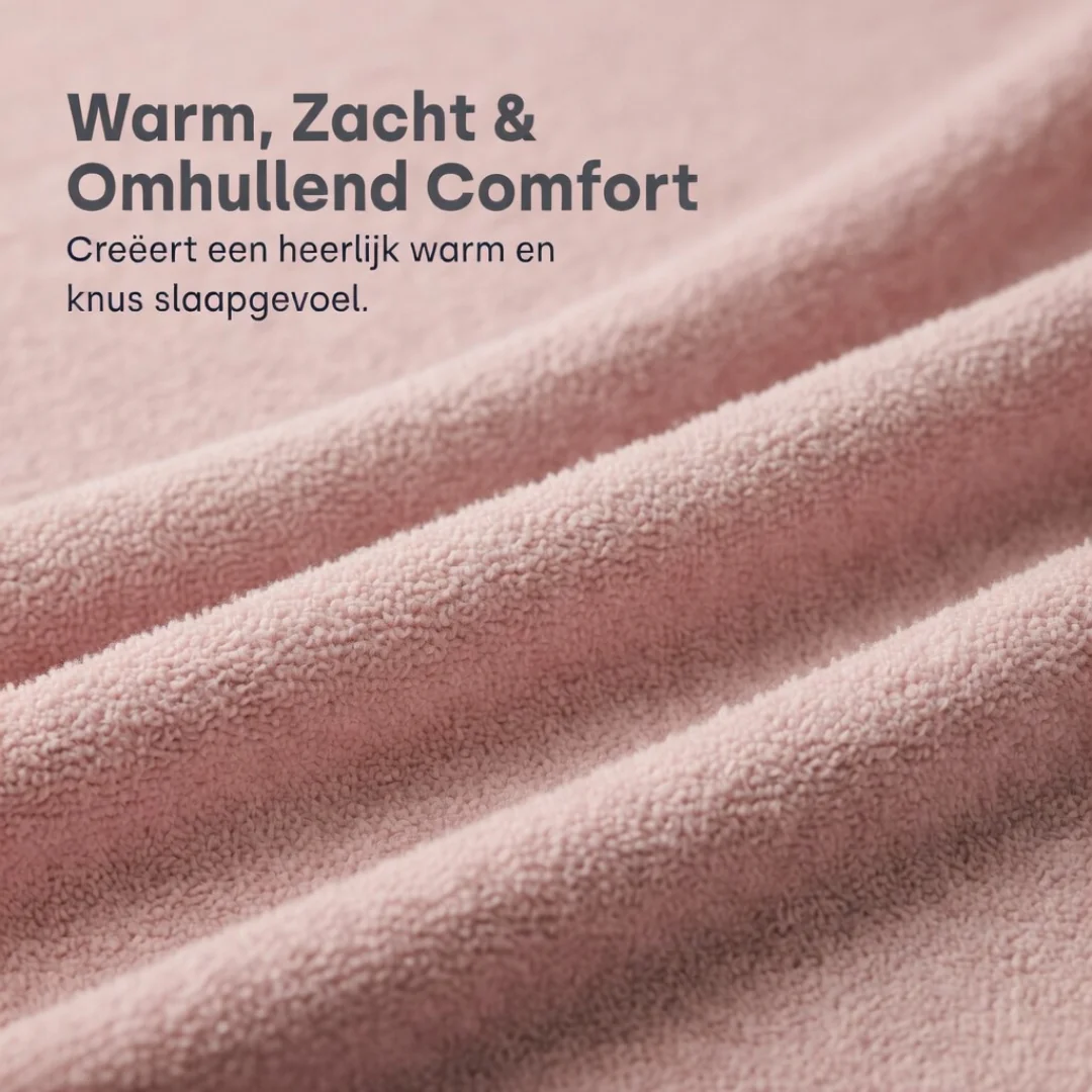 Matras Hoeslaken Teddy - Blush Pink - Image 7