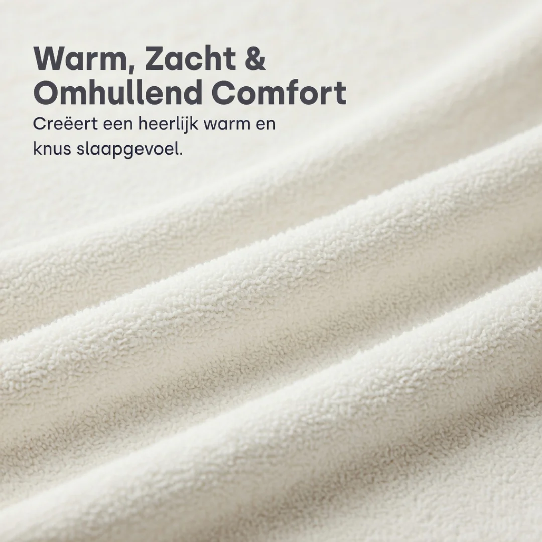 Matras Hoeslaken Teddy - Cappuccino White - Image 9