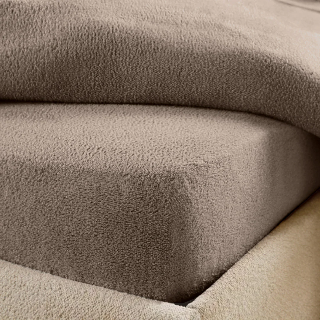 Matras Hoeslaken Teddy - Iced Coffee Taupe - Image 9