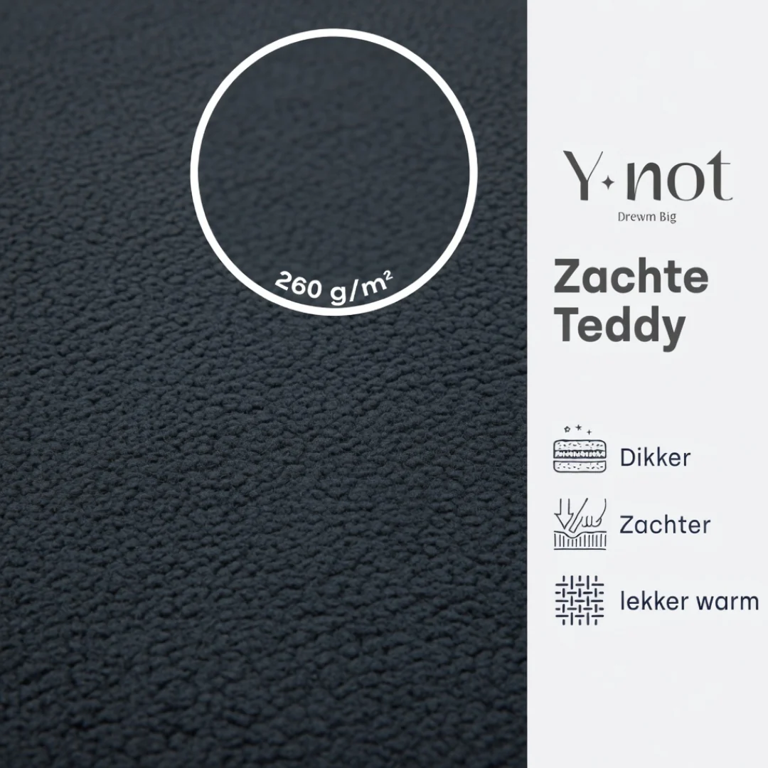Matras Hoeslaken Teddy -  Jet Black - Image 4