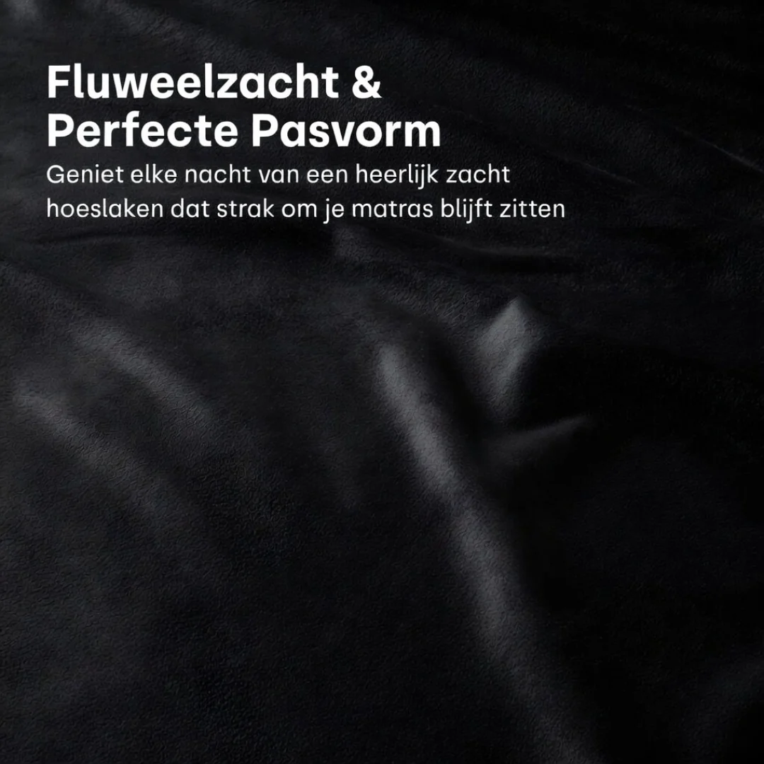 Matras Hoeslaken Velvet Jet Black - Image 12