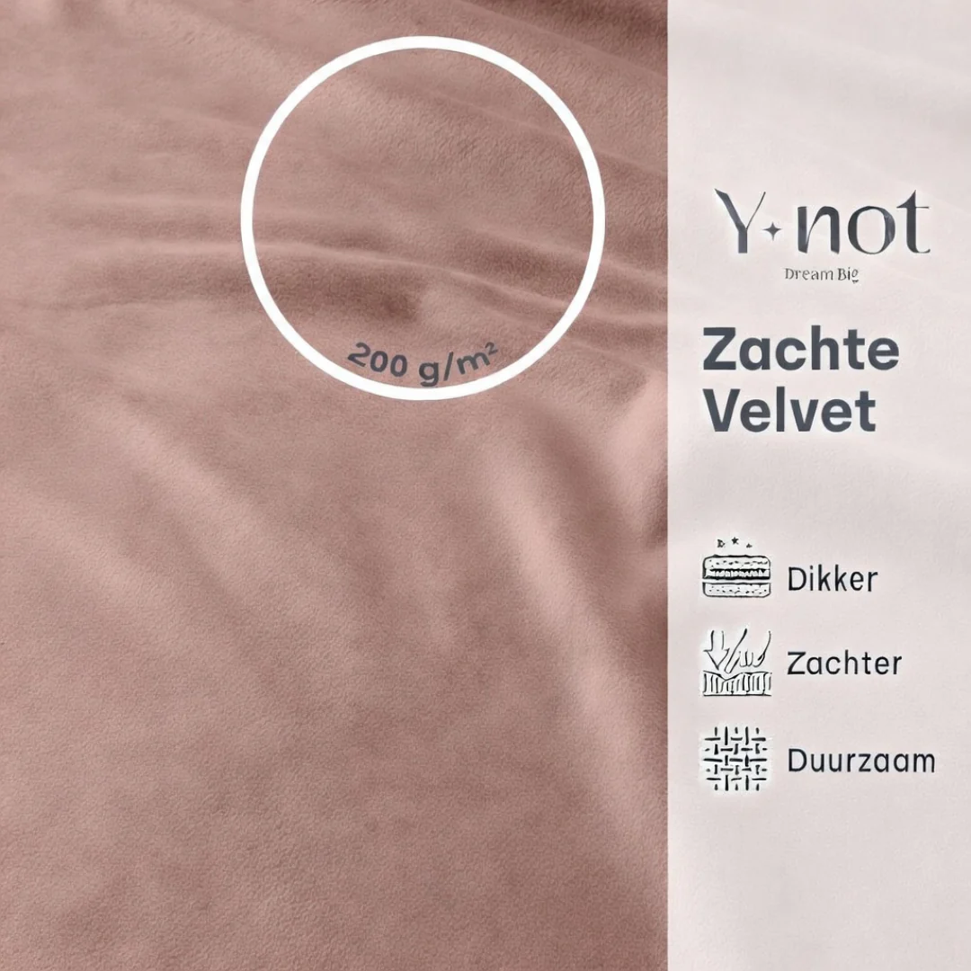 Matras Hoeslaken Velvet Pink - Image 3