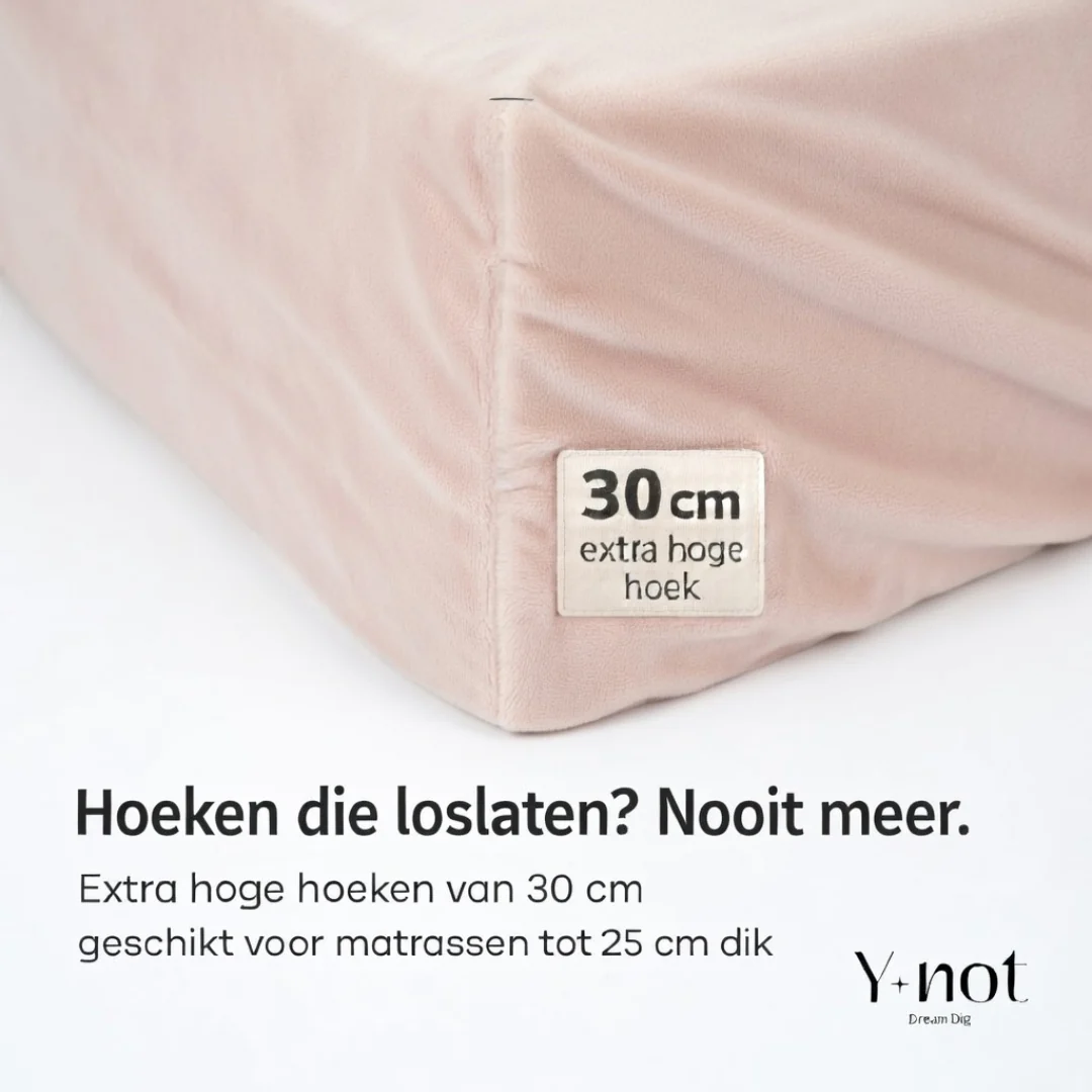 Matras Hoeslaken Velvet Pink - Image 4