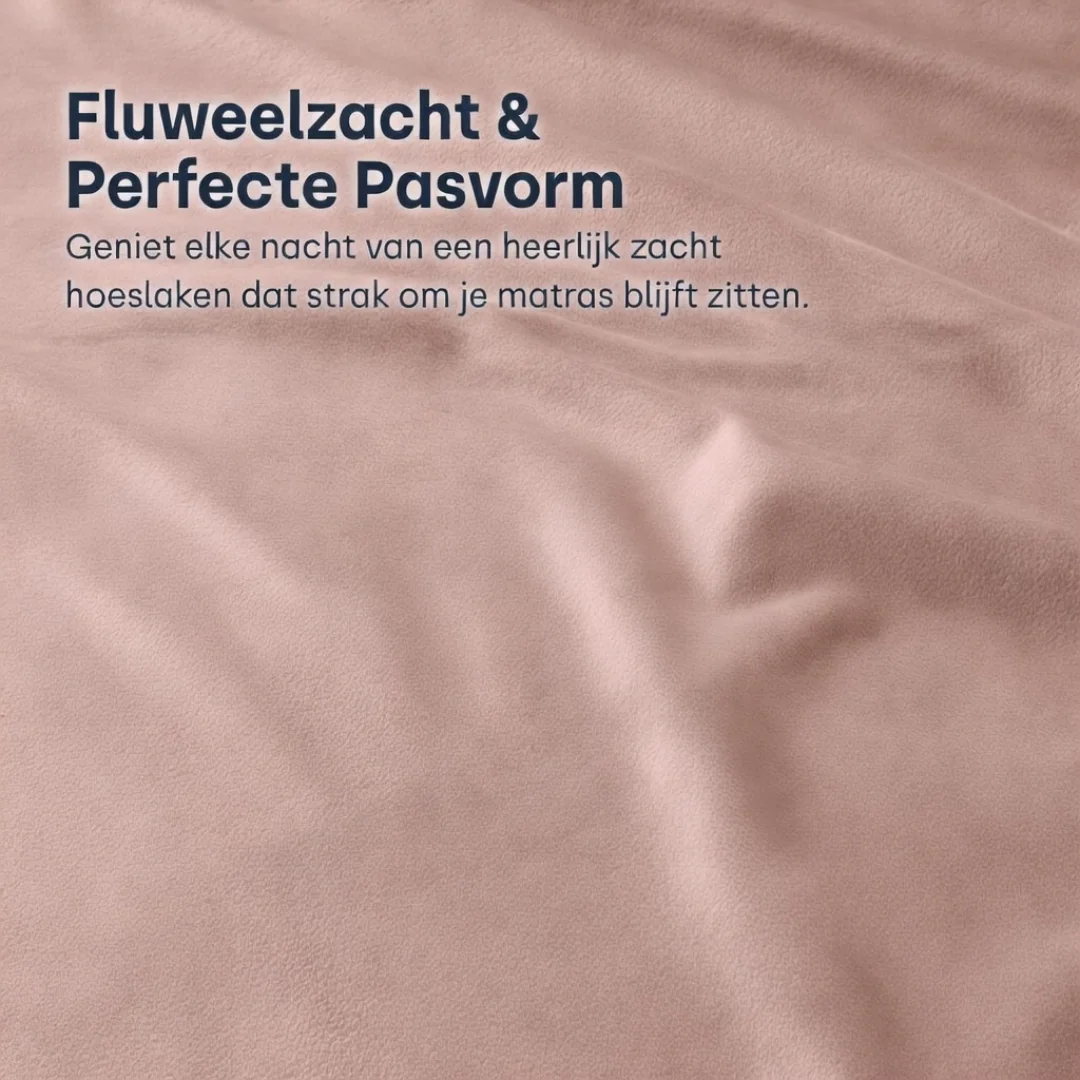 Matras Hoeslaken Velvet Pink - Image 7