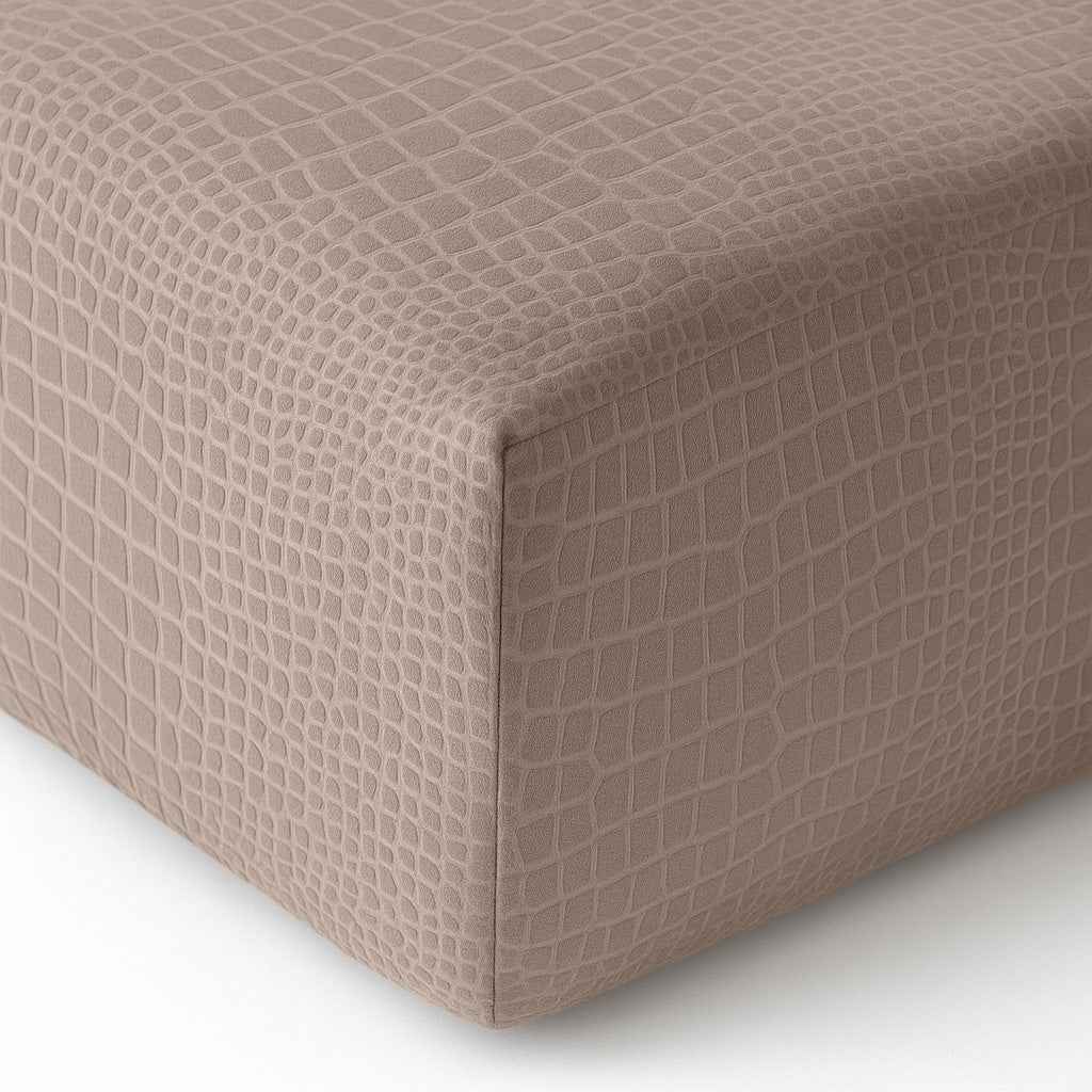 Matras Hoeslaken Velvet  Snake Skin - Desert Taupe - Image 9